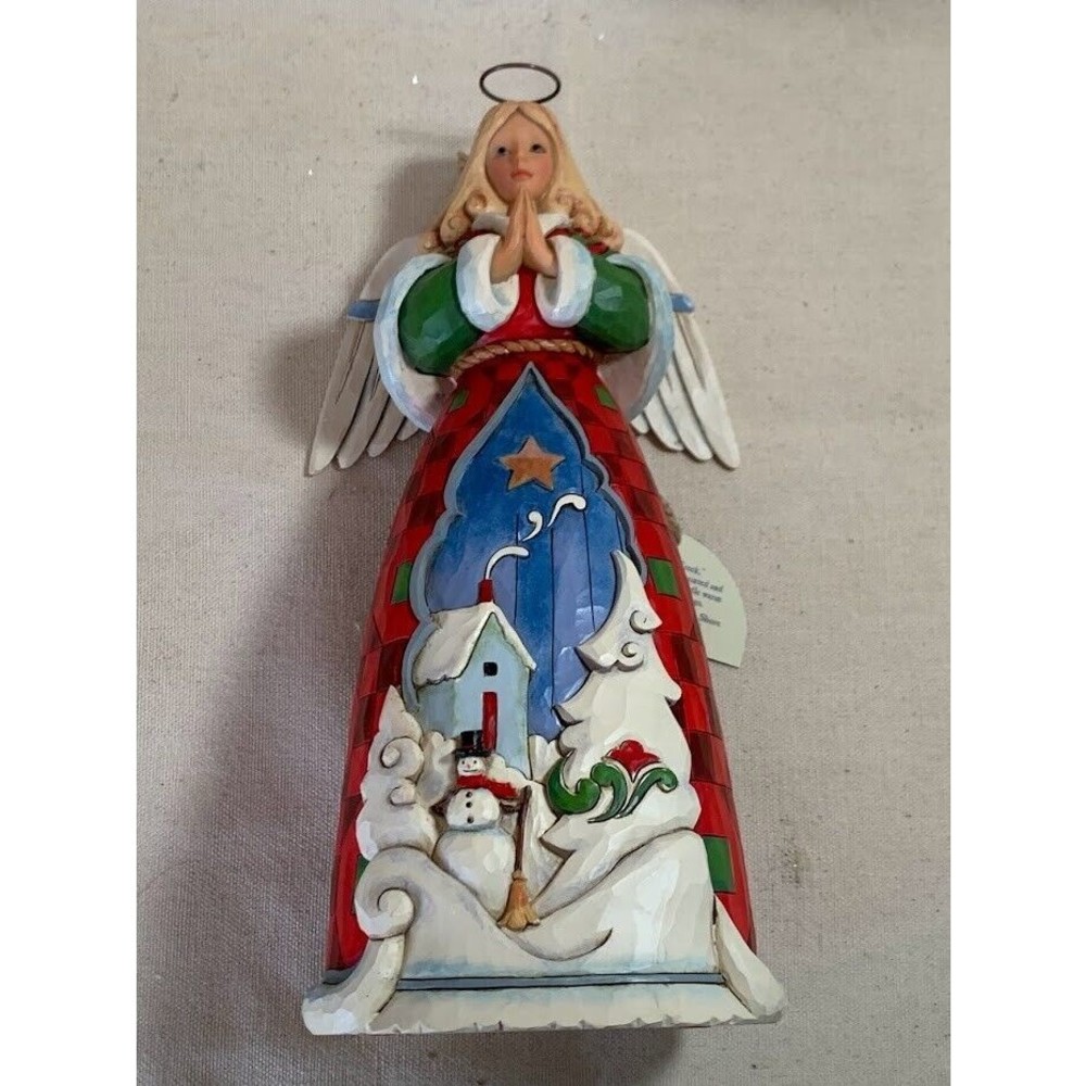 Jim Shore Angel May Love Dwell Here Forever Polyresin 4059762